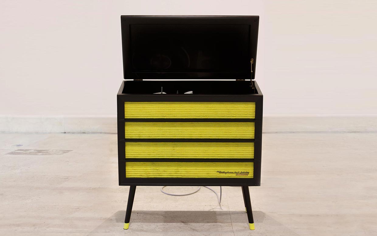 Record Player (1957 RCA VICTOR High Fidelity Phonograph manipulated), 2017